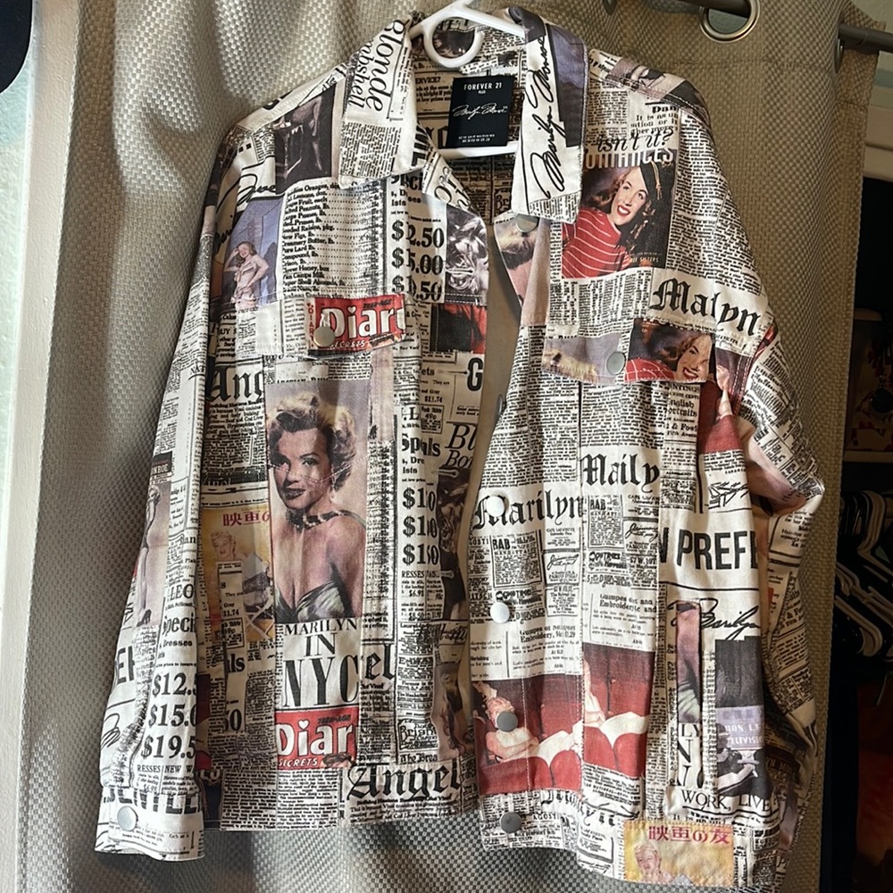 Marilyn Monroe denim Jacket From forever 21